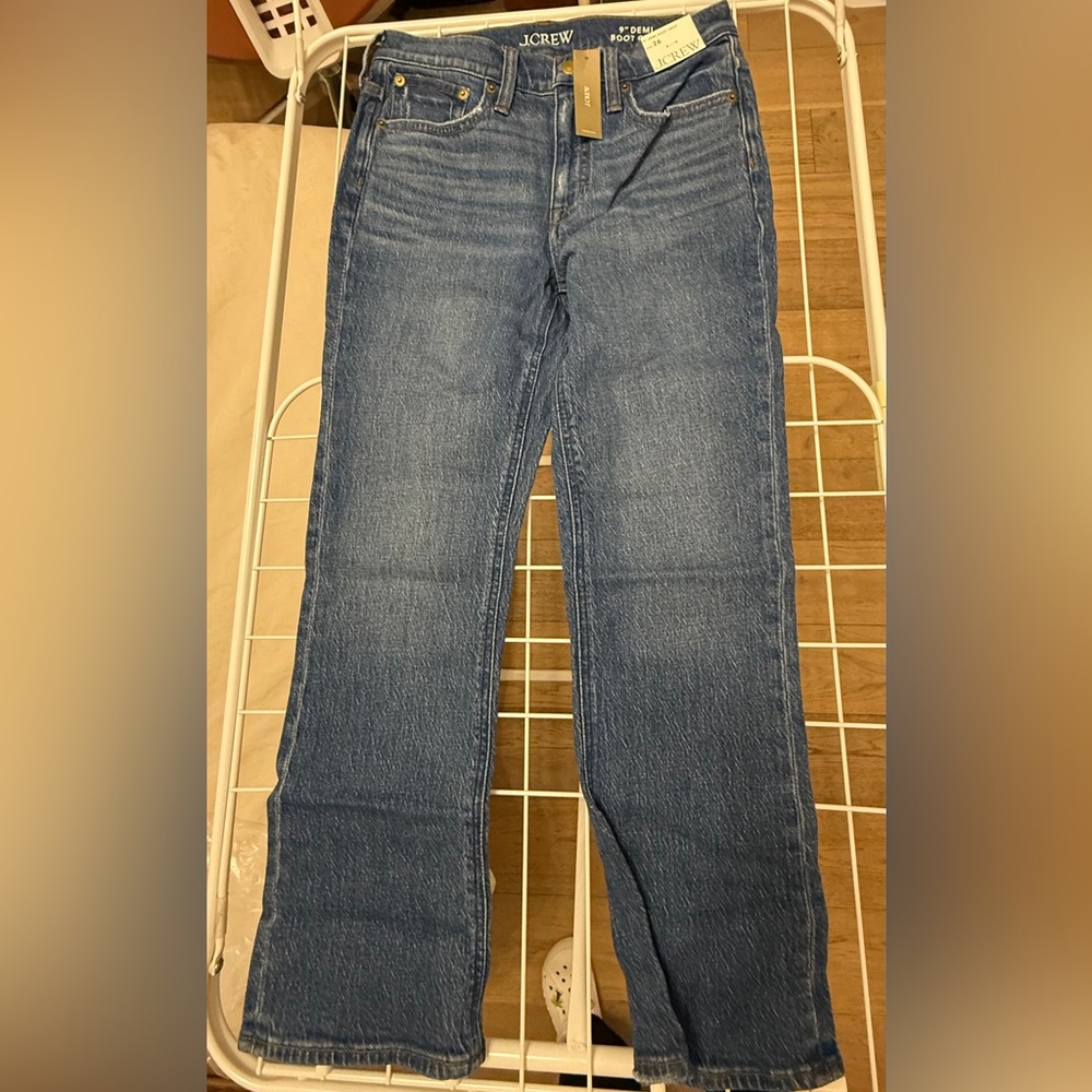 J.Crew Classic Blue Boot Crop Denim
